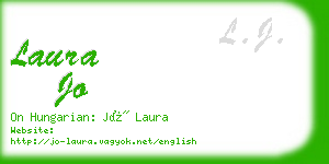 laura jo business card